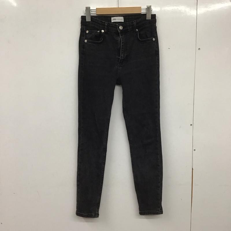 ザラ ZARA パンツ デニム、ジーンズ スキニー タイトデニム ストレッチ 無地 黒 / ブラック /  レディース USED 古着 中古 10138881