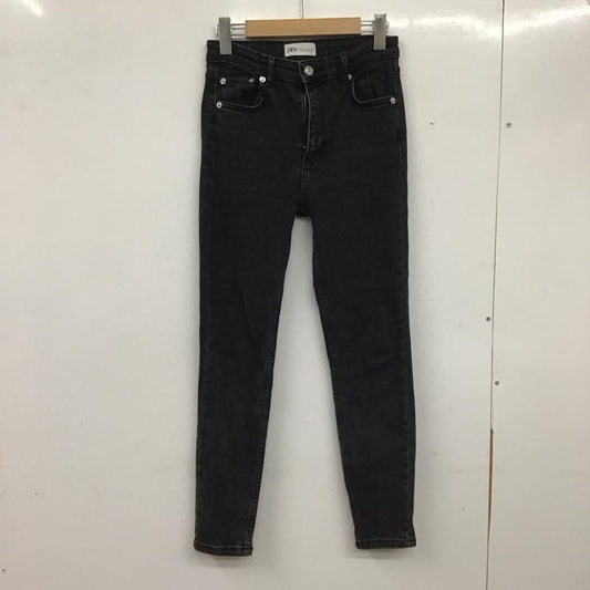 ザラ ZARA パンツ デニム、ジーンズ スキニー タイトデニム ストレッチ 無地 黒 / ブラック /  レディース USED 古着 中古 10138881