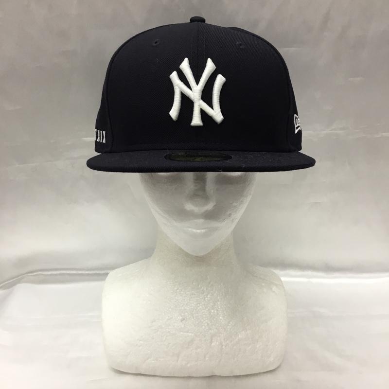 ニューエラ NEW ERA 帽子 キャップ MTXIX NY 59.6cm ロゴ、文字 紺 / ネイビー /  メンズ USED 古着 中古 10109194