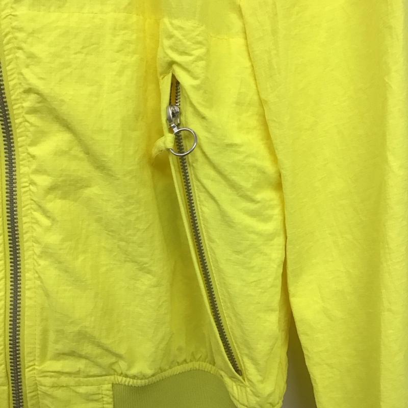 ザラ ZARA ジャケット、上着 ジャンパー、ブルゾン ジップアップジャケット ナイロンジャケット アウター S 無地 黄 / イエロー /  メンズ USED 古着 中古 10138544