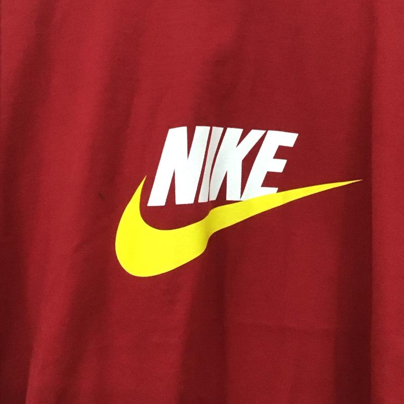 ナイキ NIKE Tシャツ 半袖 半袖カットソー プリントTシャツ クルーネックカットソー XL ロゴ、文字 えんじ / ワインレッド /  メンズ USED 古着 中古 10130338