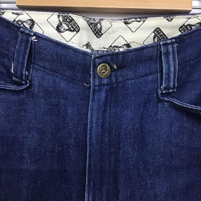 ベンデイビス BEN DAVIS パンツ デニム、ジーンズ 32×32 676 ワンポイント 青 / ブルー /  メンズ USED 古着 中古 10140219