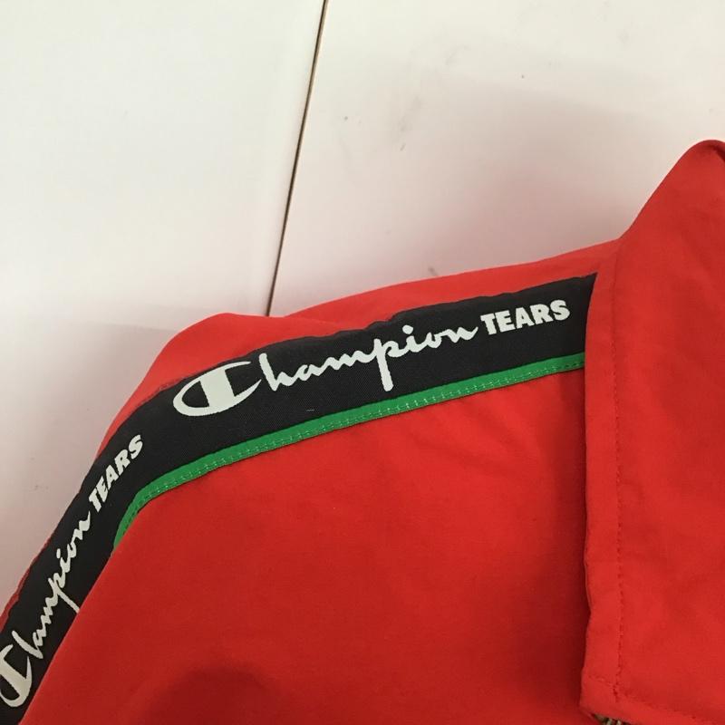 チャンピオン Champion セットアップ セットアップ ジップアップジャケット ナイロンパンツ セットアップ 2点セット XL ロゴ、文字 赤 / レッド /  メンズ USED 古着 中古 10112065