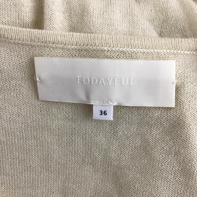 トゥデイフル TODAYFUL ワンピース ロングスカート 11820318 Soft Knit Dress ロングニットOP 長袖 タグ付き 36 無地 ベージュ / ベージュ /  レディース USED 古着 中古 10123037
