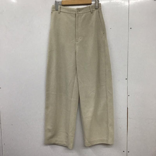 ニコアンド niko and... パンツ スラックス S201CL04AD ワイドパンツ M 無地 アイボリー / アイボリー /  レディース USED 古着 中古 10138934