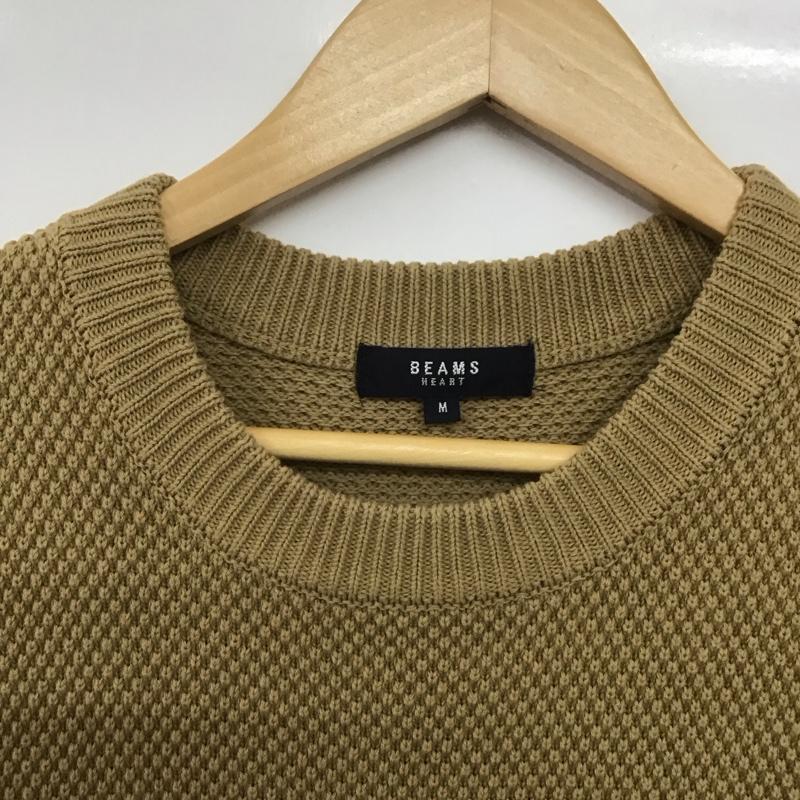 ビームス BEAMS ベスト ベスト ニットベスト ノースリーブカットソー プルオーバー M 無地 ベージュ / ベージュ /  メンズ USED 古着 中古 10143121