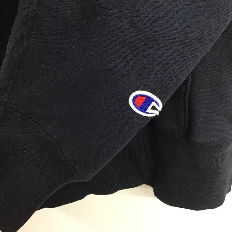 チャンピオン Campion パーカー 長袖 S 無地 紺 / ネイビー /  レディース USED 古着 中古 10139971