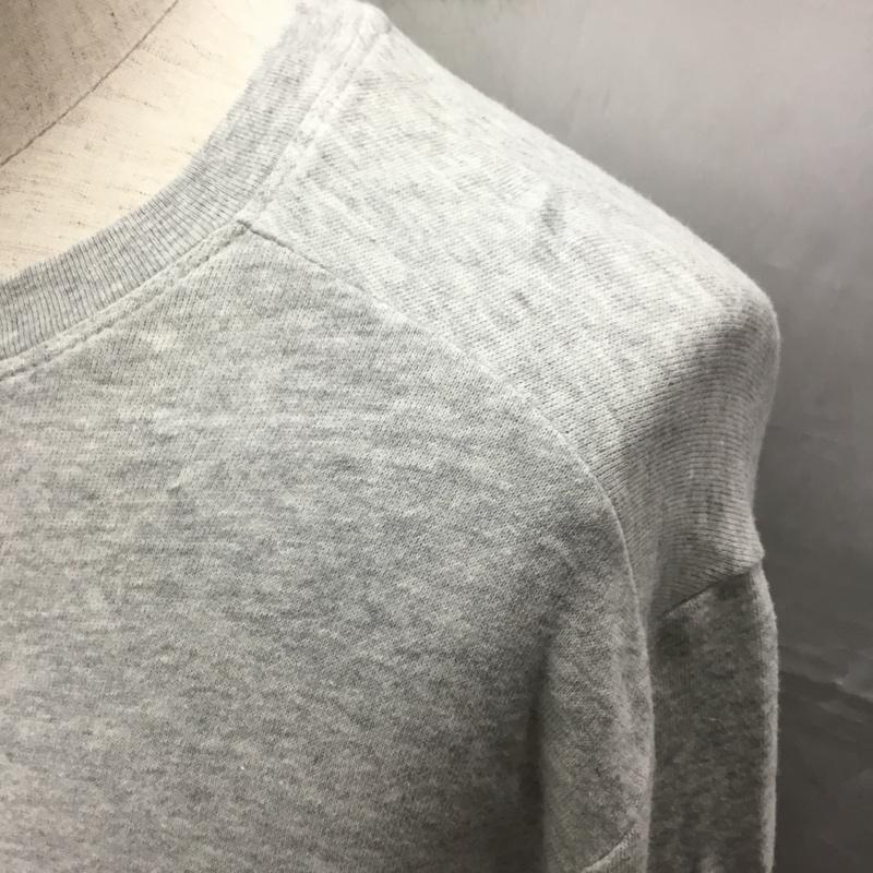 ディーゼル DIESEL カットソー 長袖 長袖カットソー クルーネックカットソー ロングスリーブカットソー L ロゴ、文字 灰 / グレー /  メンズ USED 古着 中古 10114155