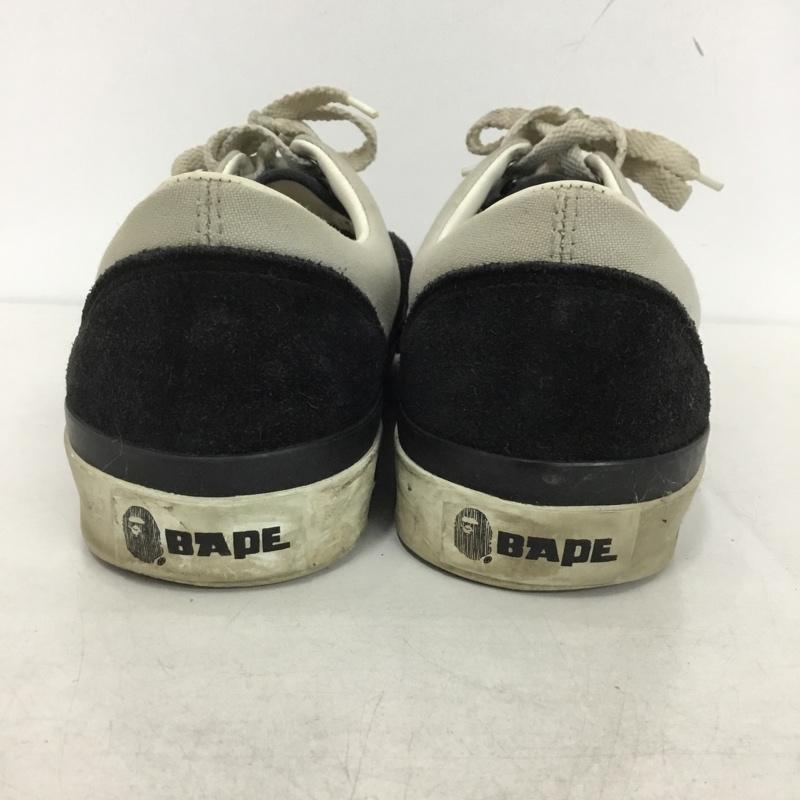 アベイシングエイプ A BATHING APE スニーカー スニーカー BAPE 28cm 28.0cm ロゴ、文字 灰 / グレー / X 黒 / ブラック /  メンズ USED 古着 中古 10145610