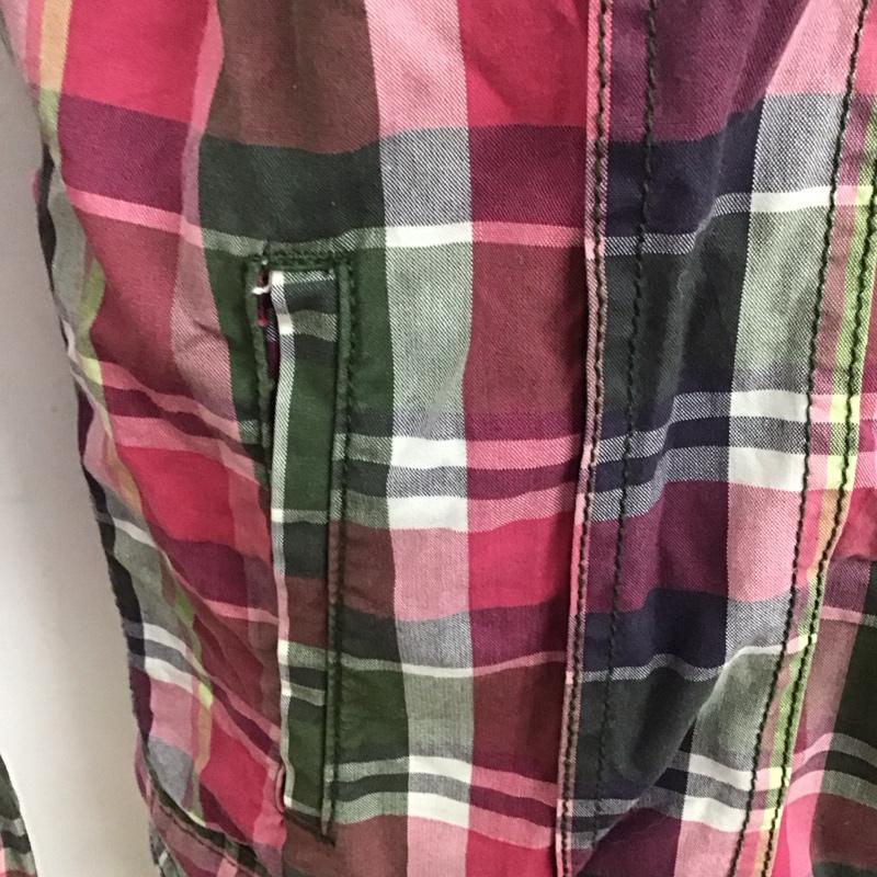 リー Lee シャツ、ブラウス 長袖 ジップアップシャツ チェックシャツ 長袖シャツ カラージャケット L チェック マルチカラー / マルチカラー /  メンズ USED 古着 中古 10107675