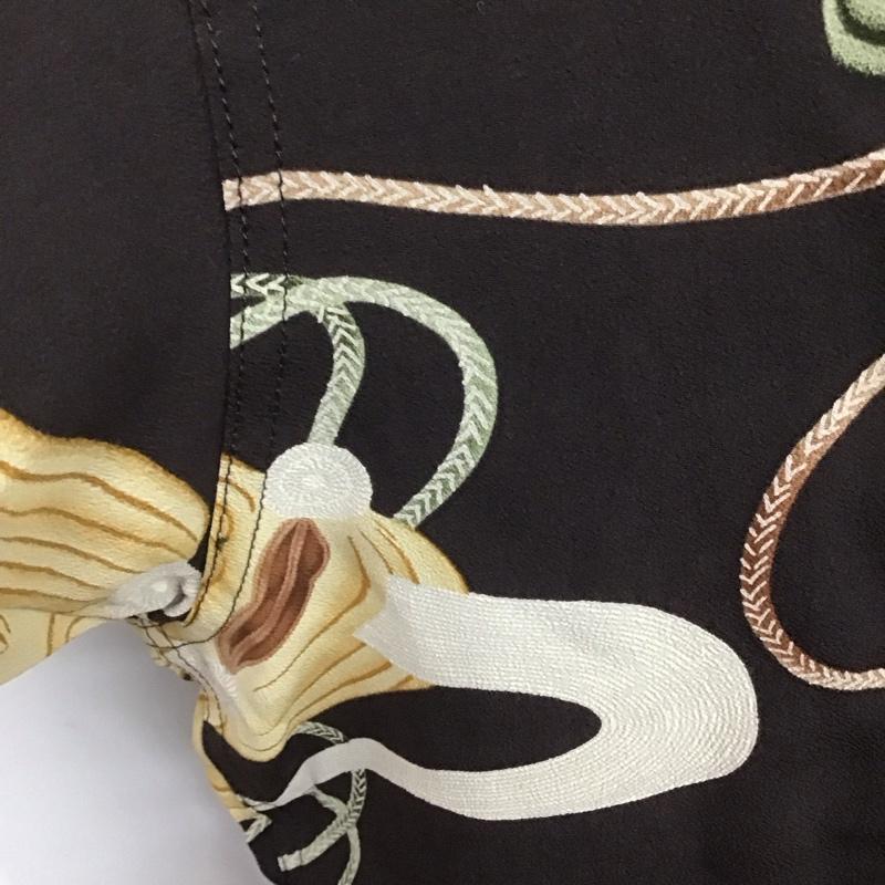 サンサーフ SUN SURF シャツ、ブラウス 半袖 SS36653 Noh Mask 能面 アロハシャツ 箱有 XL 総柄 ダークブラウン / ダークブラウン /  メンズ USED 古着 中古 10107550