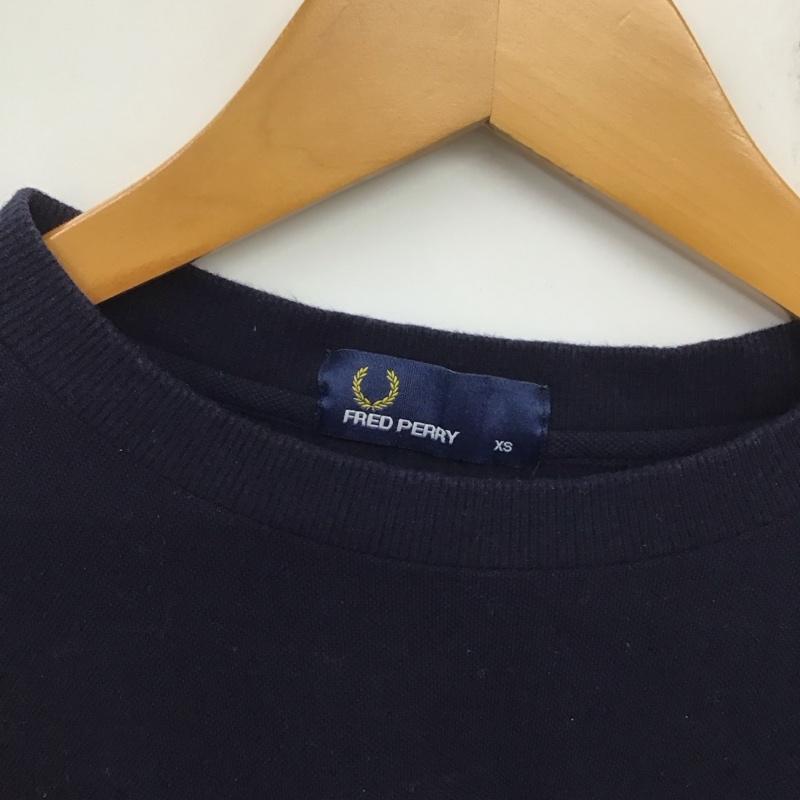 フレッドペリー FRED PERRY Tシャツ 半袖 XS 無地 紺 / ネイビー /  メンズ USED 古着 中古 10134511