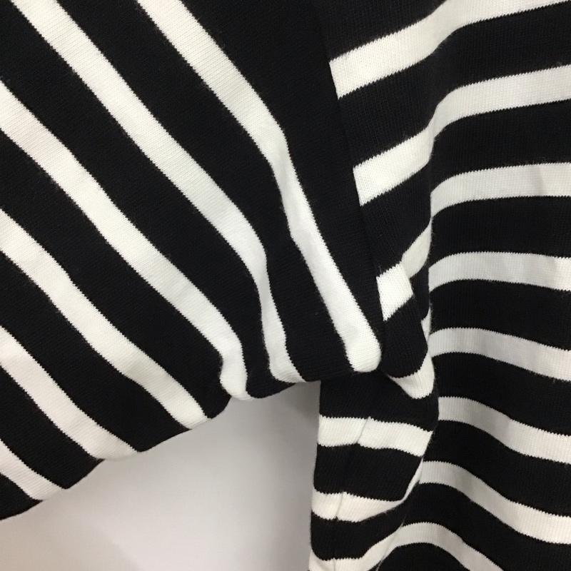 アーバンリサーチ URBAN RESEARCH Tシャツ 半袖 半袖カットソー プリントTシャツ クルーネックカットソー M ボーダー柄 白 / ホワイト / X 黒 / ブラック /  メンズ USED 古着 中古 10129474