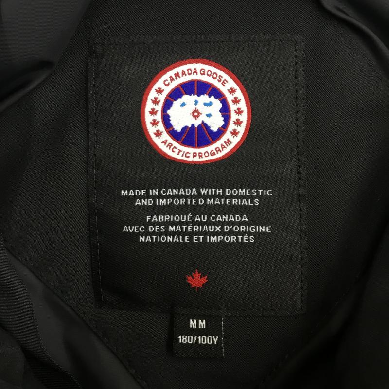 カナダグース CANADA GOOSE ジャケット、上着 ダウンジャケット Chateau Parka 2053M シャトー パーカー M ワンポイント 黒 / ブラック /  メンズ USED 古着 中古 10141531