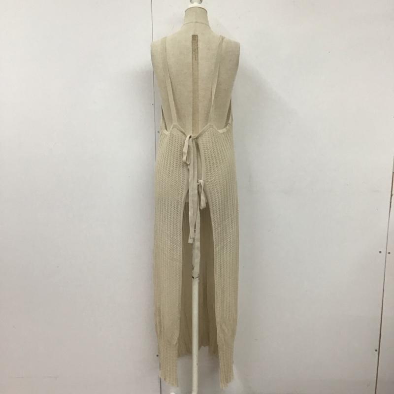 アルシーヴ archives ワンピース ロングスカート ノースリーブワンピース ロングワンピース フレアワンピース M 総柄 ベージュ / ベージュ /  レディース USED 古着 中古 10113269