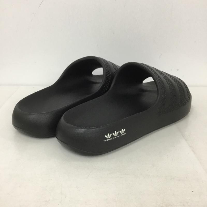 アディダス adidas サンダル サンダル 7UK ロゴ、文字 黒 / ブラック /  メンズ USED 古着 中古 10139961