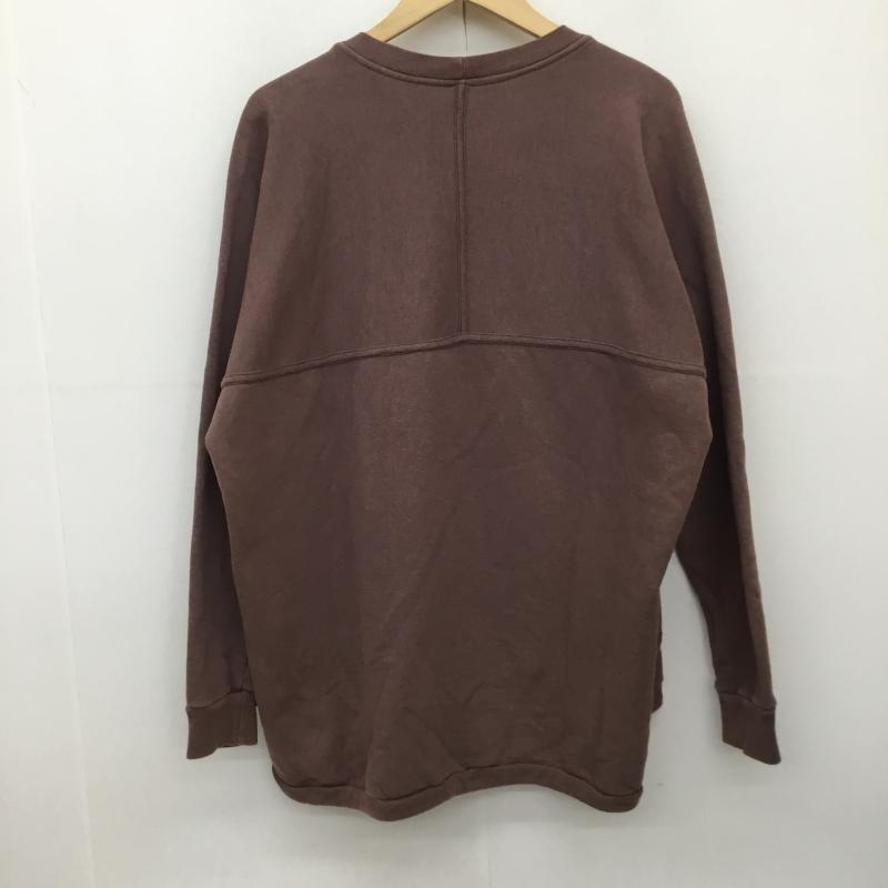 ＵＳフルギ US古着 トレーナー 長袖 o project M 無地 ダークブラウン / ダークブラウン /  メンズ USED 古着 中古 10138258