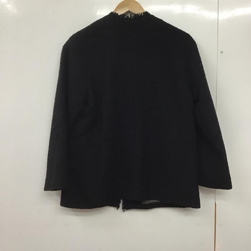 グリーンレーベルリラクシング green label relaxing ジャケット、上着 ジャケット、ブレザー カジュアルジャケット アウター ショートジャケット 38 総柄 黒 / ブラック /  レディース USED 古着 中古 10145430