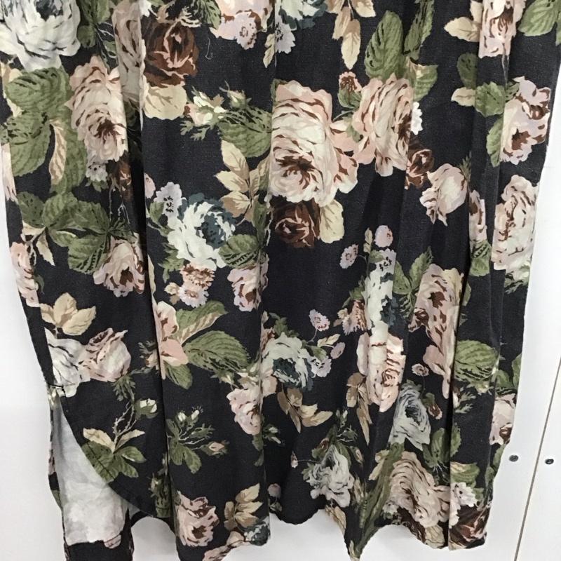 インゲボルグ INGEBORG ワンピース ロングスカート 長袖ロングワンピース ウエスト切り替えワンピース フレアスカート 3 プリント マルチカラー / マルチカラー /  レディース USED 古着 中古 10142653