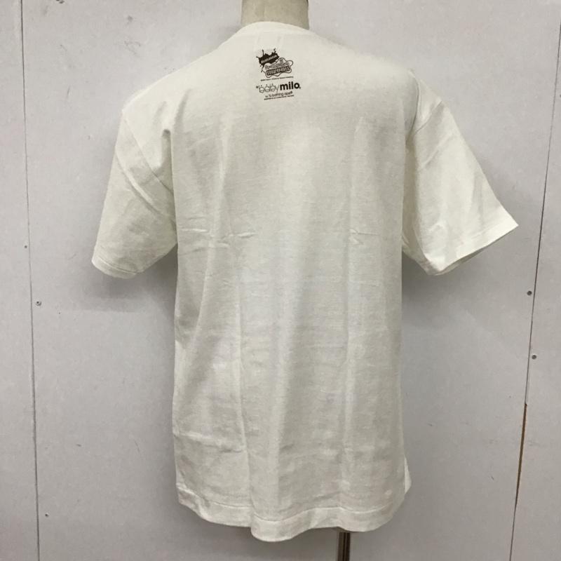 ベイプ BAPE Tシャツ 半袖 半袖カットソー プリントTシャツ クルーネックカットソー L プリント 白 / ホワイト /  メンズ USED 古着 中古 10127805