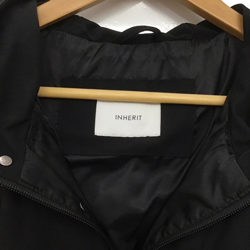 インヘリット INHERIT ジャケット、上着 ジャンパー、ブルゾン ジップアップジャケット パーカージャケット アウター M 無地 黒 / ブラック /  メンズ USED 古着 中古 10148314