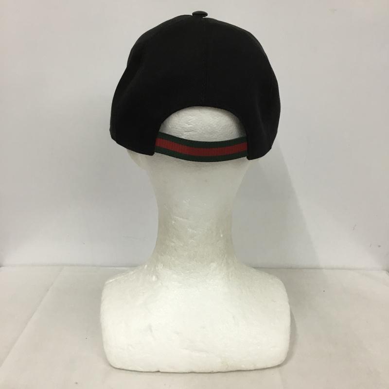 グッチ GUCCI 帽子 キャップ インターロッキングG コットン ワンポイント 黒 / ブラック /  メンズ USED 古着 中古 10142837