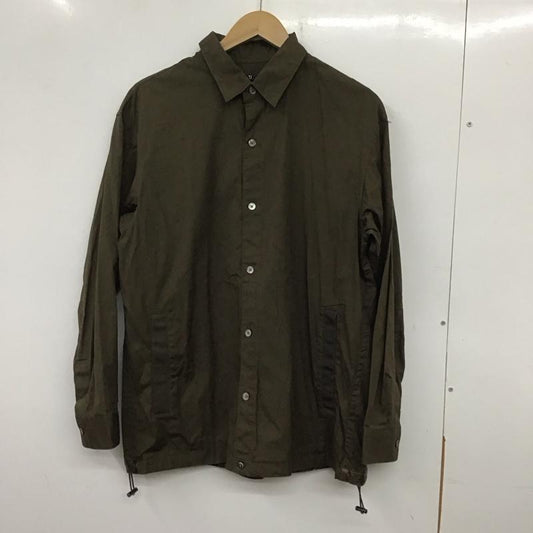 ユニクロ UNIQLO シャツ、ブラウス 長袖 331-446428 長袖シャツ カラーシャツ M 無地 カーキ / カーキ /  メンズ USED 古着 中古 10140539