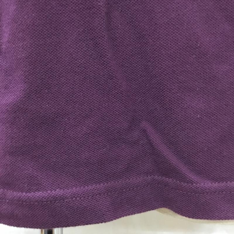 ジュンハシモト junhashimoto ポロシャツ 半袖 nuc41tt0103fc JUNHASHIMOTO×nanouniverse 半袖ポロシャツ 半袖カットソー XL 無地 紫 / パープル /  メンズ USED 古着 中古 10114578