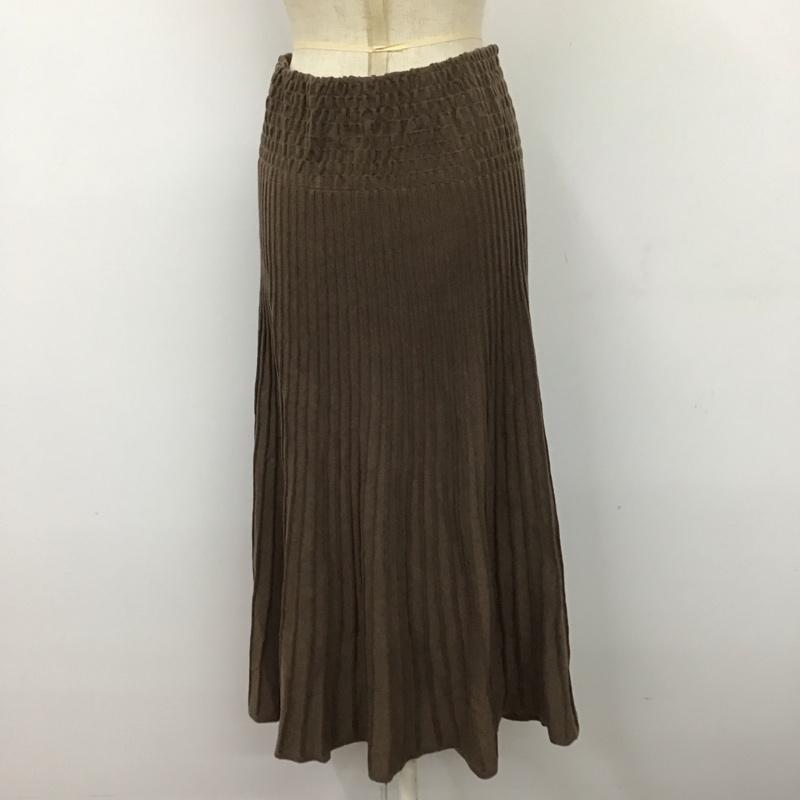 ミラオーウェン Mila Owen スカート ロングスカート 09wn0195130 0 無地 茶 / ブラウン /  レディース USED 古着 中古 10121540