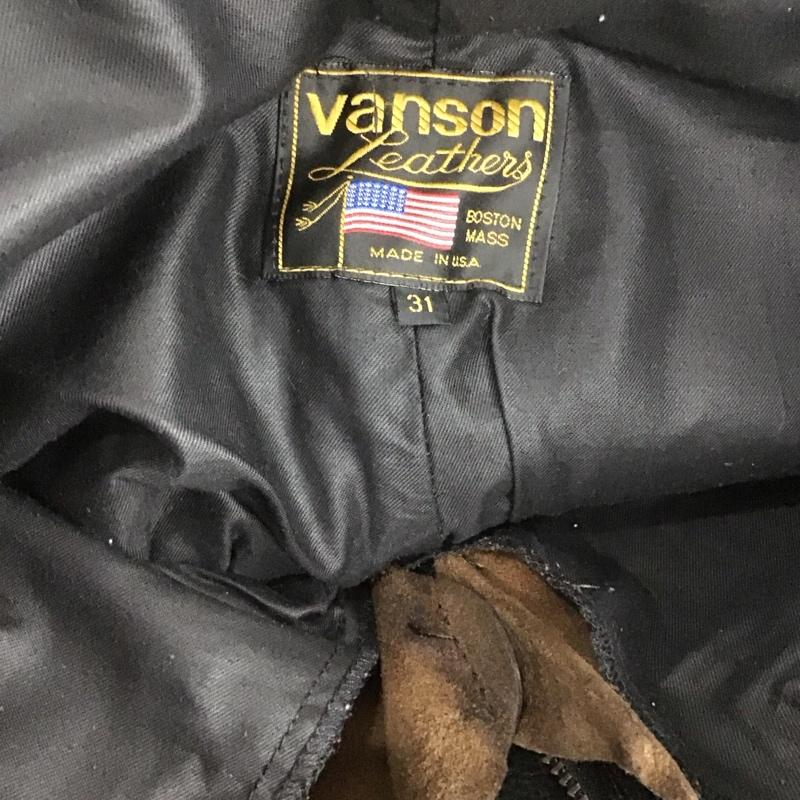 ヴァンソン VANSON パンツ ワークパンツ、ペインターパンツ レザーパンツ ワイドパンツ カジュアルパンツ 31インチ 無地 黒 / ブラック /  メンズ USED 古着 中古 10125502