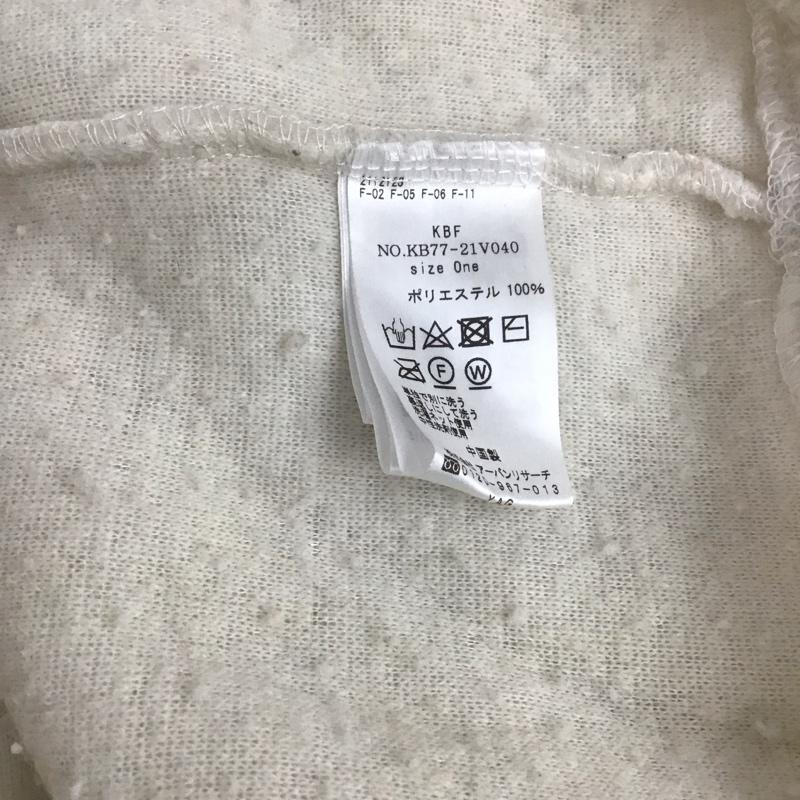 ケービーエフ KBF パーカー 長袖 kb77-21v040 ボアBIGパーカー FREE 無地 白 / ホワイト /  レディース USED 古着 中古 10146750