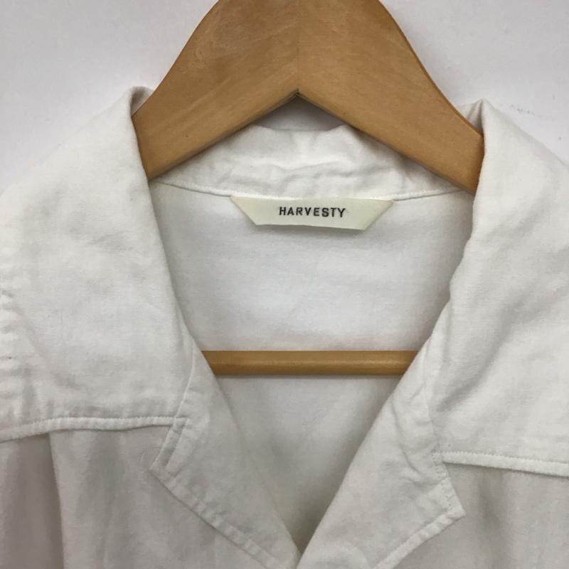 ハーベスティ HARVESTY シャツ、ブラウス 長袖 長袖シャツ 無地シャツ カラーシャツ 1 無地 白 / ホワイト /  メンズ USED 古着 中古 10142595