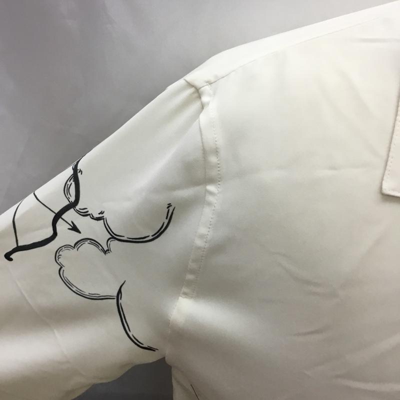 マリーンセル MARINE SERRE シャツ、ブラウス 長袖 長袖シャツ カラーシャツ 長袖カットソー プリントシャツ XS プリント オフホワイト / オフホワイト /  メンズ USED 古着 中古 10111920