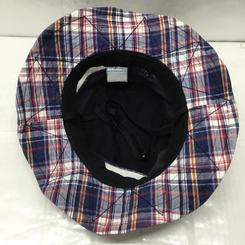 コロンビア Columbia 帽子 ハット 119 PU5036 チェック アウトドア ロゴ、文字 紺 / ネイビー /  メンズ USED 古着 中古 10109217