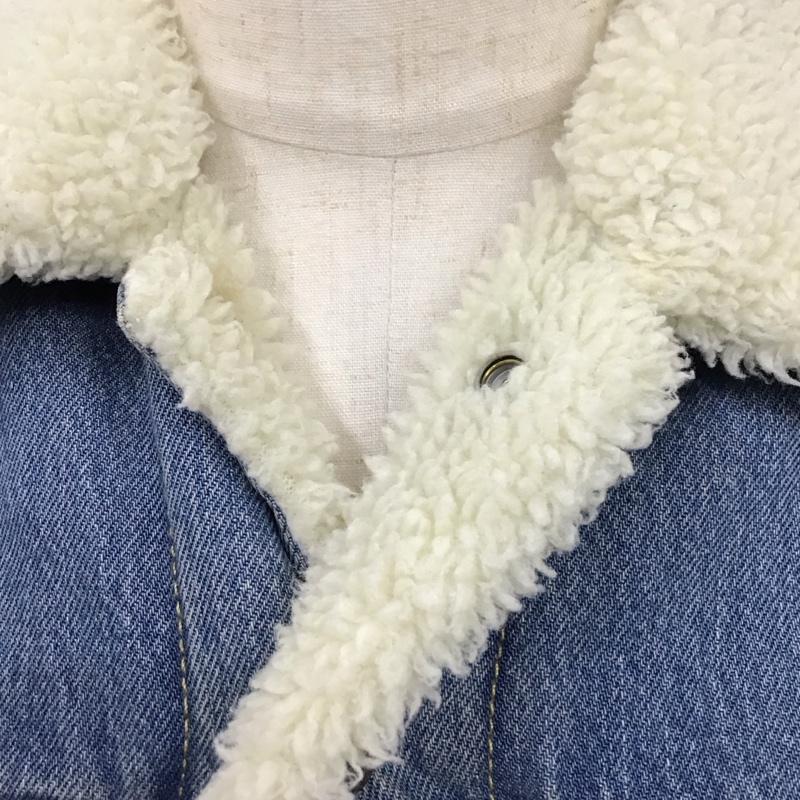 リーバイストラウスアンドコー Levi Strauss & co. ジャケット、上着 ジャケット、ブレザー デニムジャケット カラージャケット 長袖ジャケット ブルゾン 裏地ボア S ロゴ、文字 インディゴ / インディゴ /  メンズ USED 古着 中古 10117639