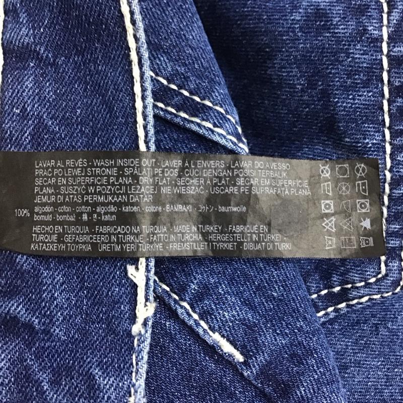 ザラ ZARA パンツ デニム、ジーンズ 34 無地 インディゴ / インディゴ /  レディース USED 古着 中古 10124887
