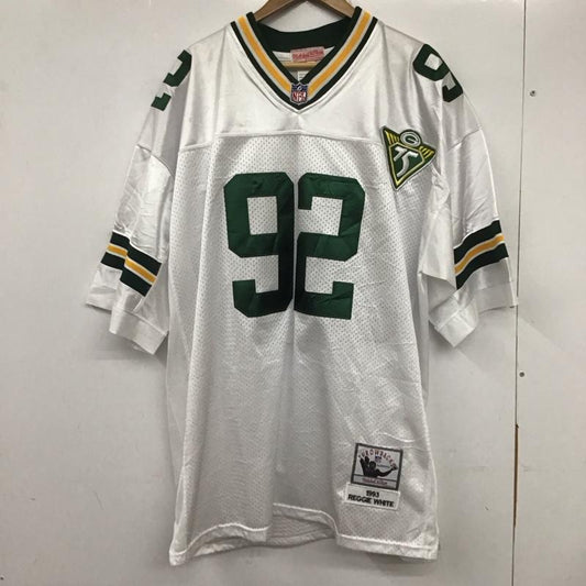 ミッチェルアンドネス Mitchell&Ness Tシャツ 半袖 半袖カットソー プリントTシャツ Vネックカットソー ロゴ、文字 白 / ホワイト /  メンズ USED 古着 中古 10133382