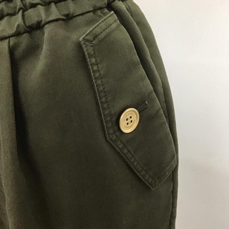 ブルーレーベル・クレストブリッジ BLUE LABEL CRESTBRIDGE パンツ スラックス 55R45-387-76 クロップド丈 36 ワンポイント カーキ / カーキ /  レディース USED 古着 中古 10108430