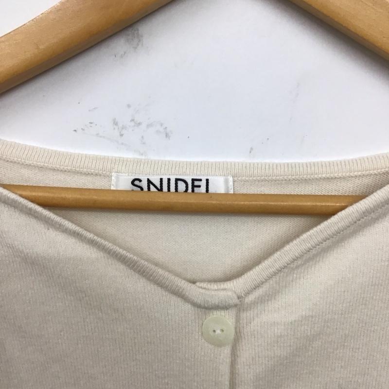 スナイデル SNIDEL ワンピース ロングスカート ロングワンピース ニットワンピース ウエスト切り替え FREE 無地 オフホワイト / オフホワイト /  レディース USED 古着 中古 10128984