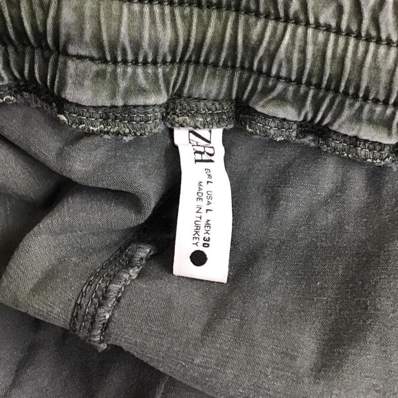 ザラ ZARA ボトムス ボトムス 9632 258 500 ジョガーパンツ L 無地 カーキ / カーキ /  レディース USED 古着 中古 10119375