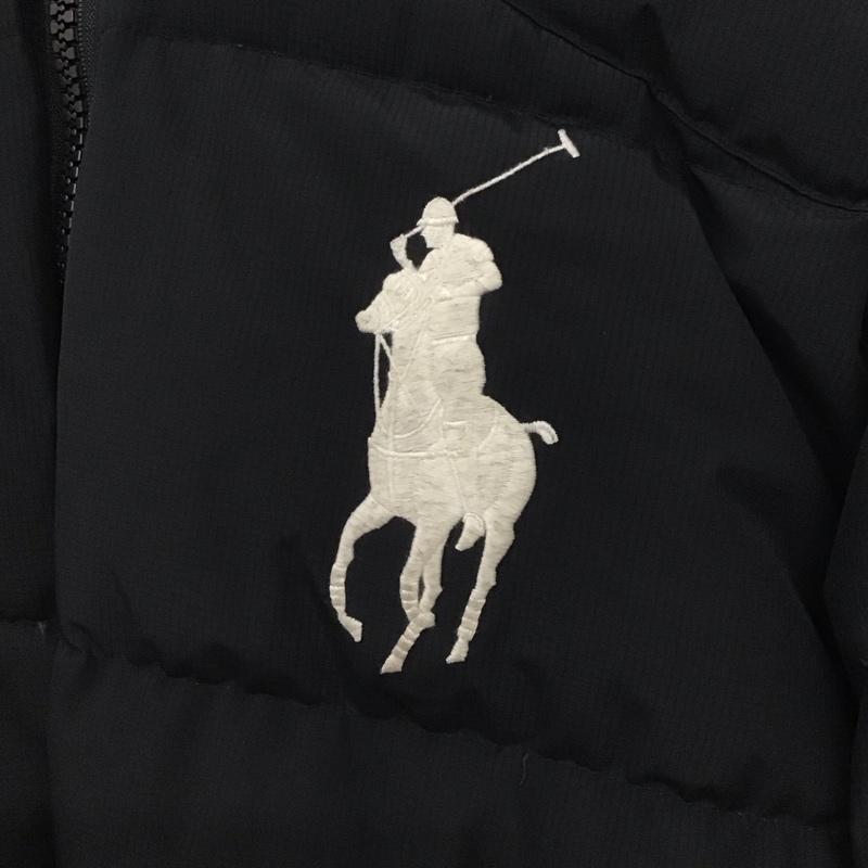 ポロラルフローレン POLO RALPH LAUREN ジャケット、上着 ジャンパー、ブルゾン ジップアップジャケット ダウンジャケット アウター L ロゴ、文字 黒 / ブラック /  メンズ USED 古着 中古 10129077