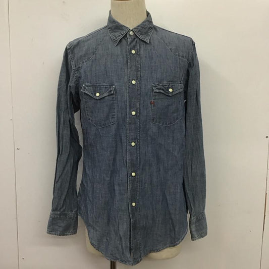 フォーティーファイブアールピーエム 45RPM シャツ、ブラウス 長袖 長袖シャツ デニムシャツ カジュアルシャツ カラーシャツ 3 無地 インディゴ / インディゴ /  メンズ USED 古着 中古 10106833