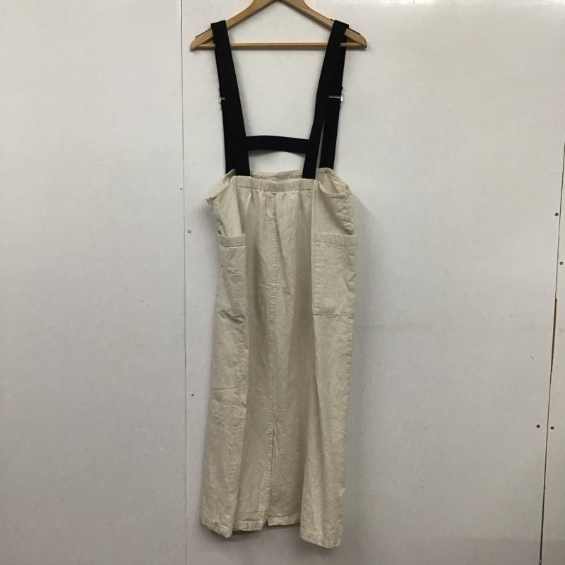 アメリカンホリック AMERICAN HOLIC スカート ロングスカート HA42L0L0400 Wポケットサス付きスカート L 無地 アイボリー / アイボリー /  レディース USED 古着 中古 10131500