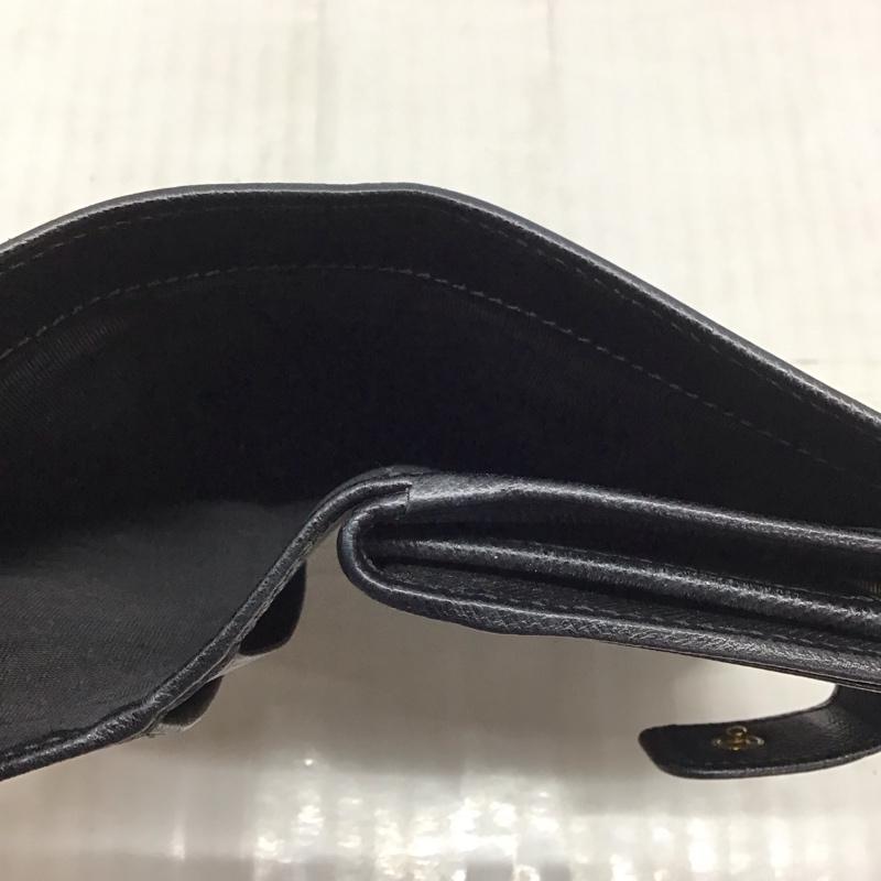 プラダ PRADA 財布 二つ折り 1ML225 箱有 ロゴ、文字 黒 / ブラック /  レディース USED 古着 中古 10120215