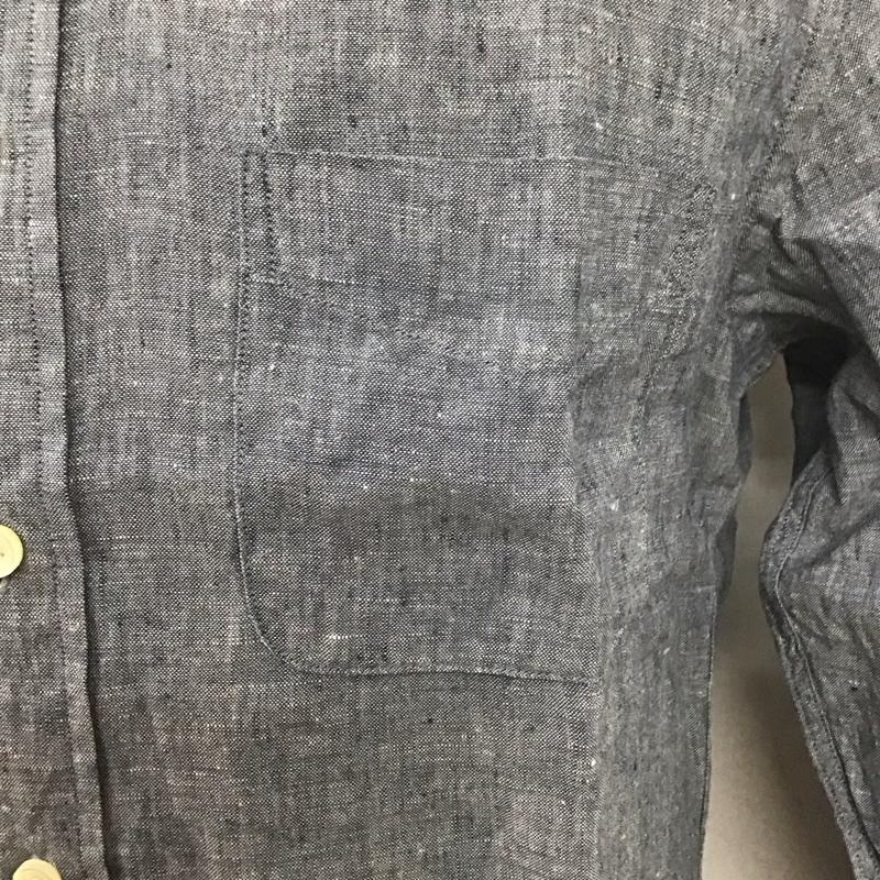 ブルックスブラザーズ BROOKS BROTHERS シャツ、ブラウス 長袖 長袖シャツ 無地シャツ カラーシャツ ボタンダウンシャツ M 無地 紺 / ネイビー /  メンズ USED 古着 中古 10126397