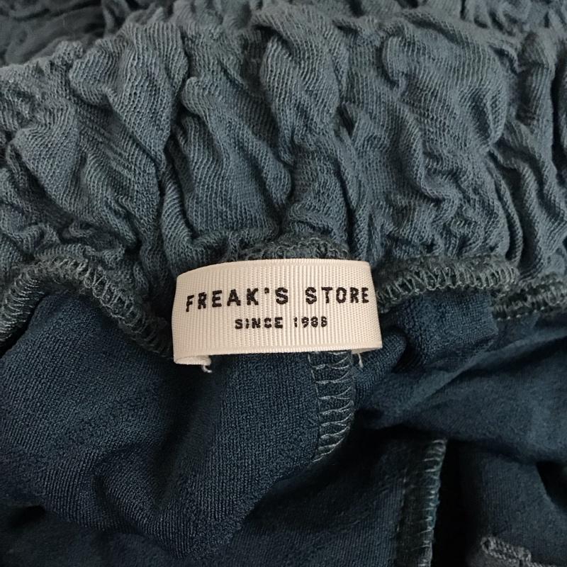 フリークスストア FREAK S STORE パンツ ワークパンツ、ペインターパンツ カジュアルパンツ ワイドパンツ ストレッチパンツ M 総柄 青 / ブルー /  レディース USED 古着 中古 10114477