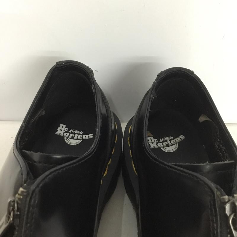 ドクターマーチン Dr.Martens 革靴 革靴 クアッド レトロ オウリアン 2 クアッド ジップ シューズ UK5 US：7 無地 黒 / ブラック /  レディース USED 古着 中古 10143276