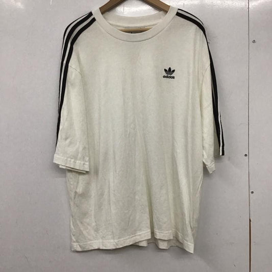 アディダス adidas Tシャツ 半袖 IZ2474 オーバーサイズTシャツ 半袖カットソー XL ロゴ、文字 白 / ホワイト /  メンズ USED 古着 中古 10135904