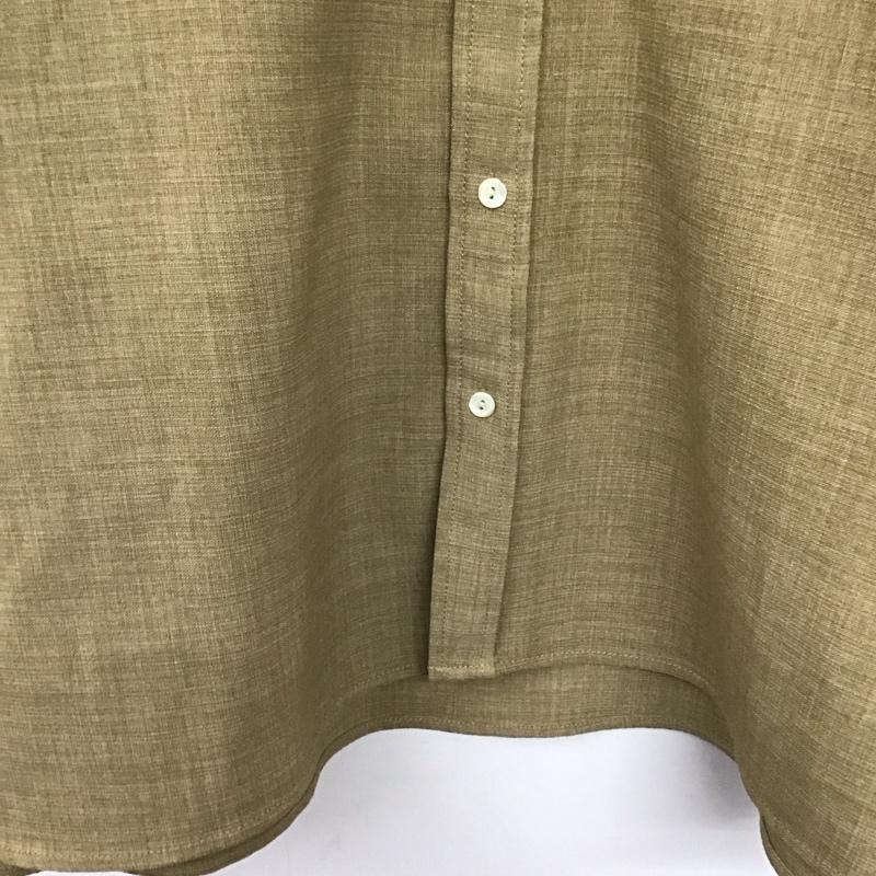 フリークスストア FREAK S STORE シャツ、ブラウス 半袖 半袖シャツ ノーカラーシャツ 前ボタン M 無地 ベージュ / ベージュ /  メンズ USED 古着 中古 10144954