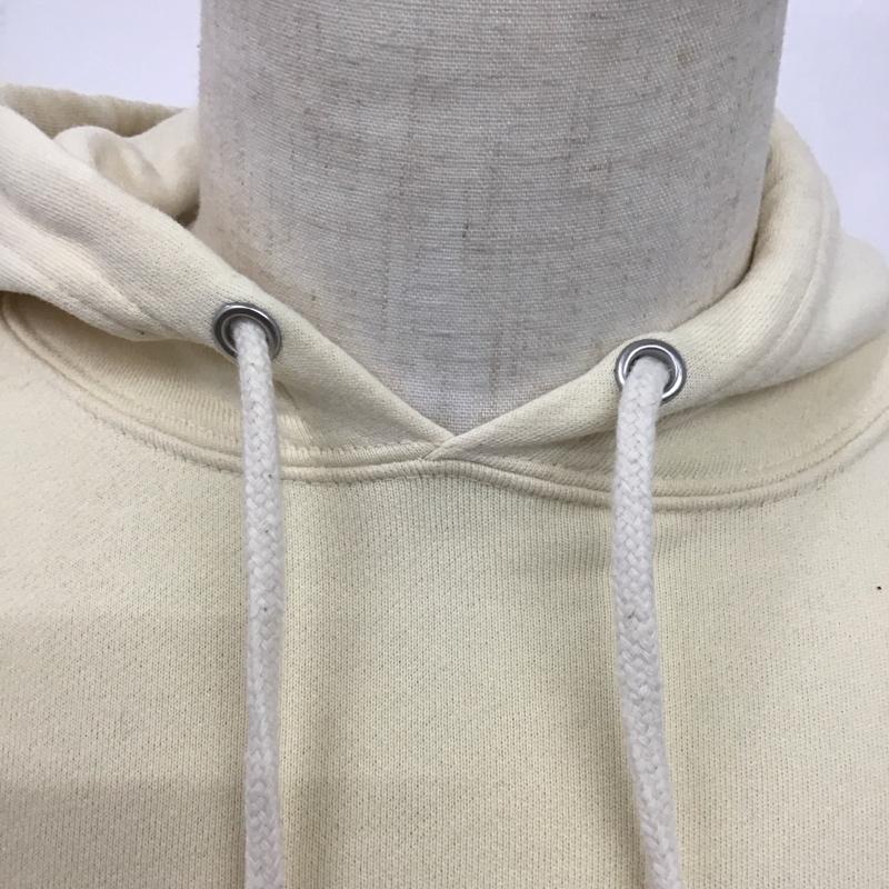 ビームスティー BEAMS T パーカー 長袖 11-13-2812-349 Shadow Graphic Sweat Parka 猫 S プリント アイボリー / アイボリー /  メンズ USED 古着 中古 10123224